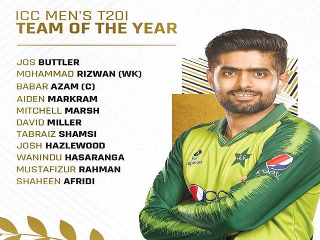 Babar, Shaheen, Rizwan named in ICC T20I Team of the Year