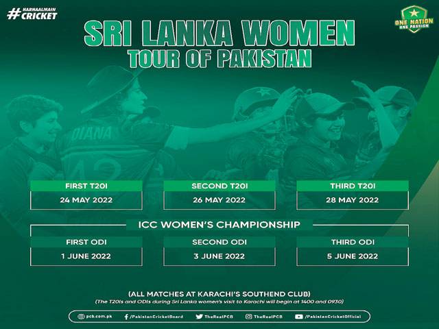 Pakistan to host Sri Lanka for white-ball series including ICC Women’s C’ship ODIs