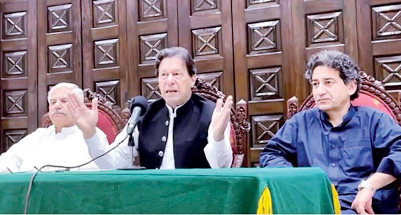 Imran leaves press conference over tough questions