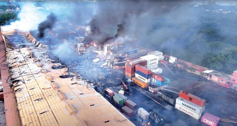 Bangladesh port depot fire kills 49, injures hundreds