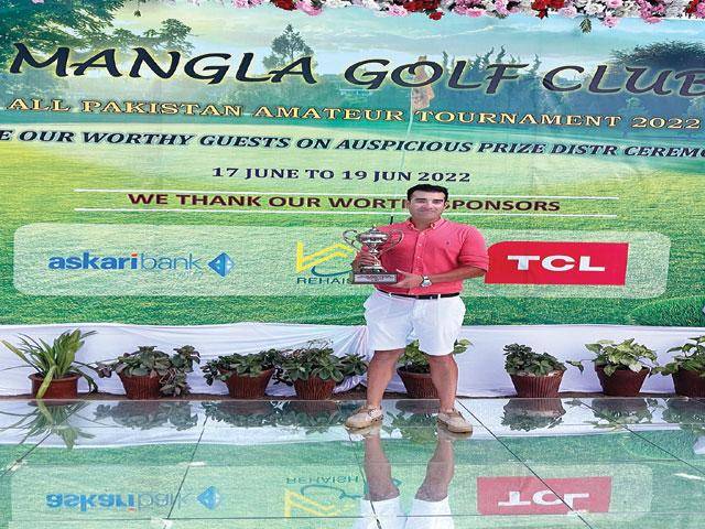 Dr Aleem clinches Mangla Golf Championship trophy