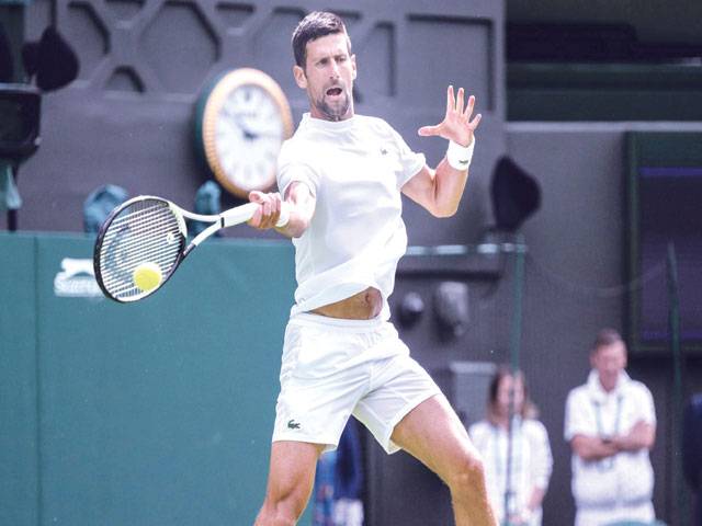 Ominous Djokovic roars into last 16 at Wimbledon