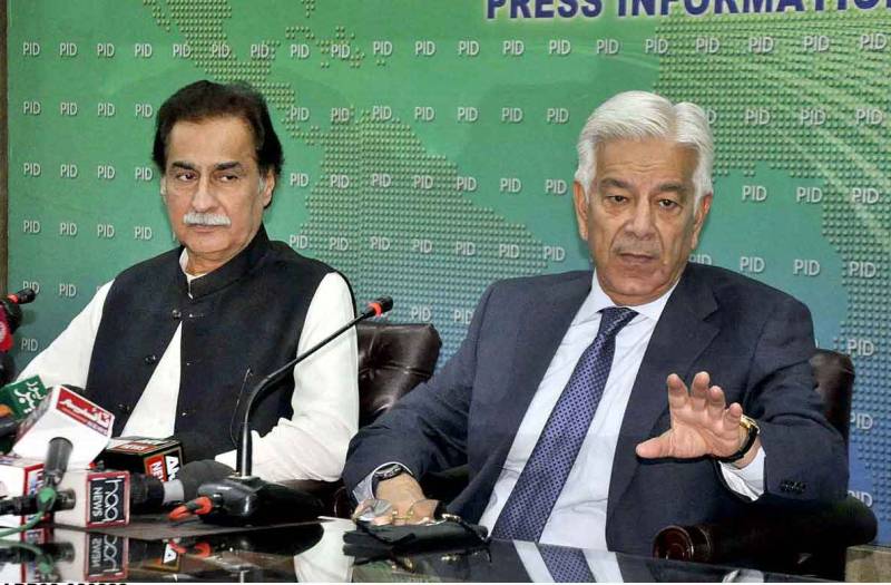 ECP verdict ‘blatantly’ exposes Imran benefitted from prohibited funding, says Khawaja Asif