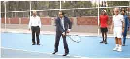 Five world-class tennis courts inaugurated at Nishtar Park Sports Complex
