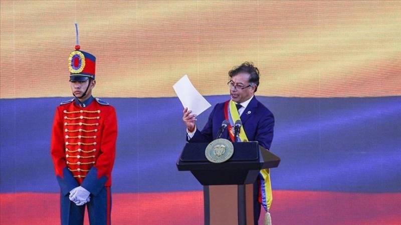 Gustavo Petro sworn in as Colombia's first ever leftist president