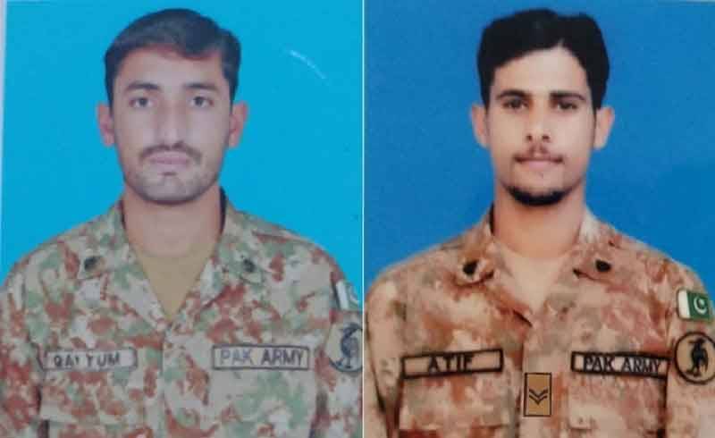 Two Pak soldiers martyred repulsing terrorists in Harnai