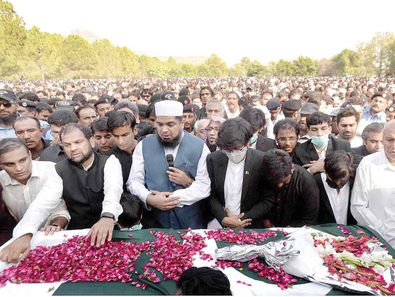 Arshad Sharif laid to rest at H-11 graveyard