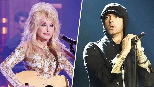 Music world celebrates Dolly Parton, Eminem at Rock Hall of Fame