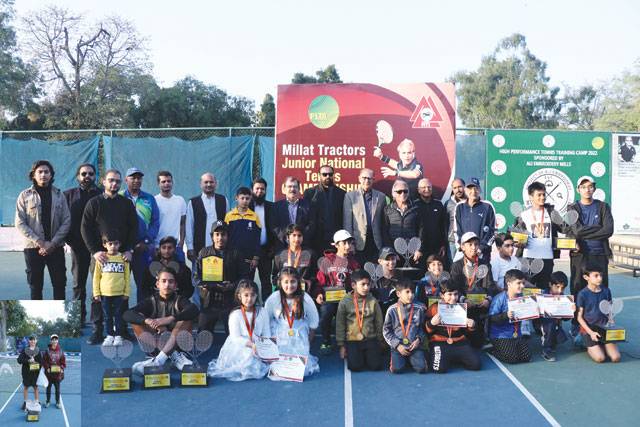 Two crown each for Ahtesham, Abdur Rehman in Millat Tractors Jr National Tennis