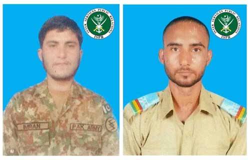 Two soldiers martyred in North Waziristan gun battle