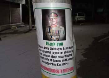 Posters appear in Srinagar praising COAS for firm stance on Kashmir