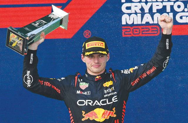 Verstappen leads rampaging Red Bulls to one-two finish in Miami