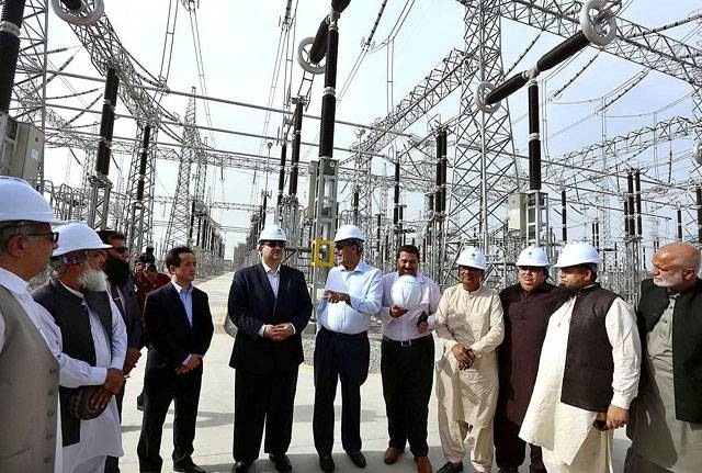 Dastagir inaugurates 500 KV Matiari-Thar transmission line