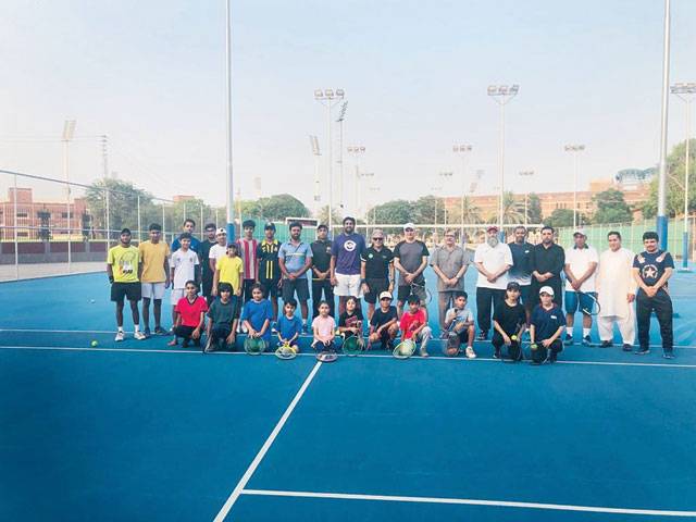 Secretary Sports visits Ali Embroidery High Performance Tennis Camp