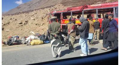 Eight tourists die as bus falls into gorge in Kaghan