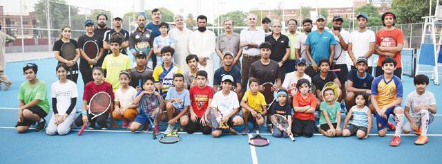 Secretary Sports Punjab Shahid Zaman inaugurates SBP High Performance Tennis Training Camp