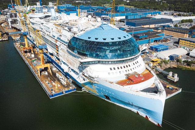 World’s largest cruise ship to set sail as industry rebounds
