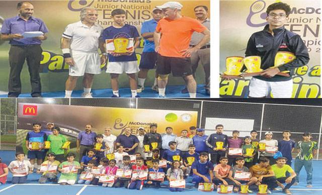 Bilal, Hamza, Amir win titles in McDonald’s Junior National Tennis