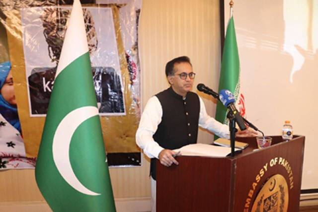 پاکستانی سفیر نے کشمیر کی جدوجہد کے لیے ایران کی حمایت کو سراہا۔