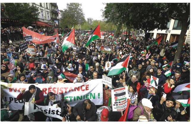 امریکہ، جرمنی، فرانس، ایران میں ہزاروں مظاہرین کا مارچ، اسرائیل پر نسل کشی کا الزام