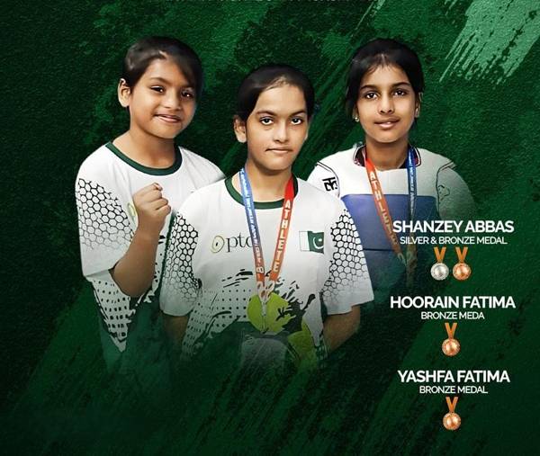 Pakistani girls win medals at 8th Heroes Taekwondo Open in Thailand