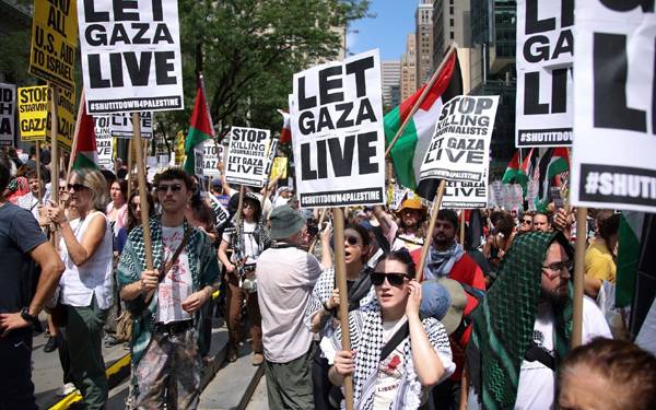 Anti-Israel protest in New York draws thousands 