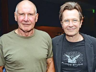 Harrison Ford shaves head for new film