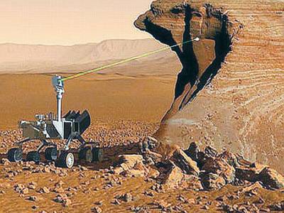 Mars rover prepares to zap rocks