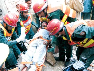 Labourer injured as old house caves in