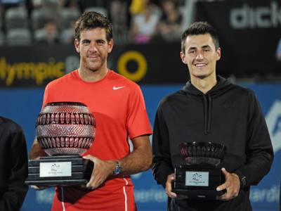 Del Potro overpowers Tomic in Sydney final