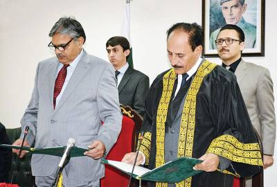 Barjees takes oath as GB governor