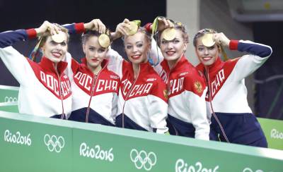 Russia complete rhythmic gymnastics double in Rio