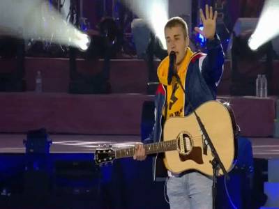 Bieber ‘pokes fun at Trump’ during One Love Manchester