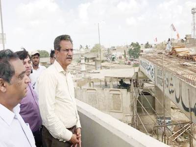 Wasim inspects development works in Malir 