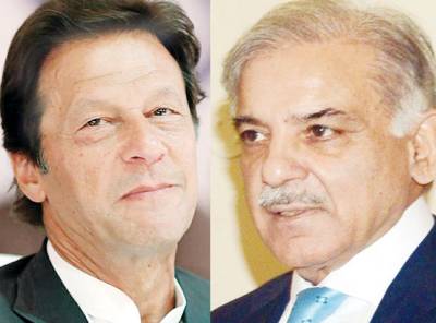 Imran, Shehbaz shout taunts at each other
