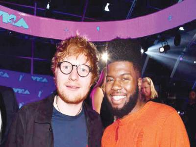 Ed Sheeran breaks hiatus to join Khalid on stage