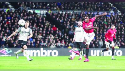 Man United beat Derby County to reach FA Cup quarterfinals