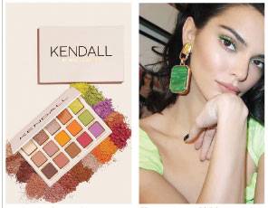 Ms Jenner demos the Kendall X Kylie collection palette for her fans