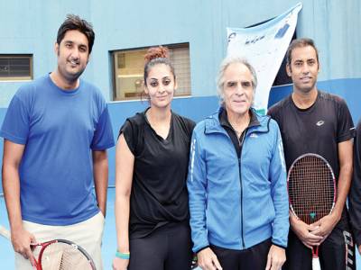 Top tennis players impart training to youngsters at SBP Tennis Academy