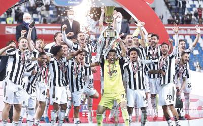 Juventus win Italian Cup for 14th time as fans return