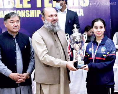 Wapda’s Perniya Khan wins National Table Tennis title