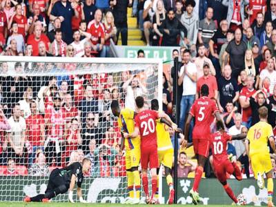 Mane scores 100th Liverpool goal in Palace stroll