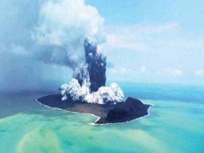Volcano in Tonga’s Hunga Ha’apai island erupts again