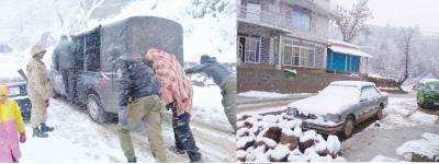 Heavy rains, snowfall disrupt life in Punjab, KP, AJK