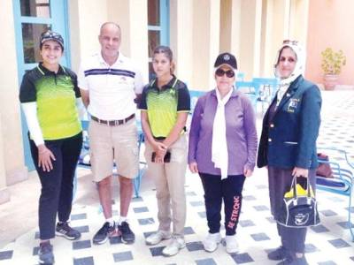 Humna focusing to maintain position, Parkha improves round score