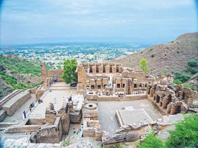 Takht-i-Bahi world heritage site attracts European tourists