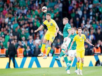 Ukraine beat Republic of Ireland after World Cup heartbreak