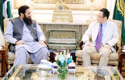 Newly-appointed Chinese CG discusses CPEC with governor