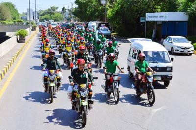 Rescue 1122 organises motorbike rally