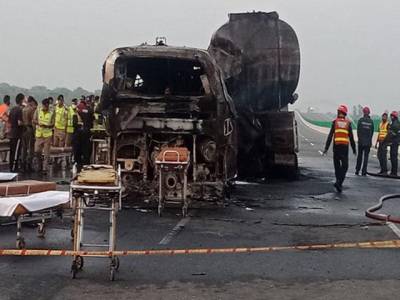 Eight die as bus overturns on National Highway in Sukkur